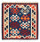 Alfombra Kelim - Oriental cuadrado  - 104 x 102 cm - azul oscuro