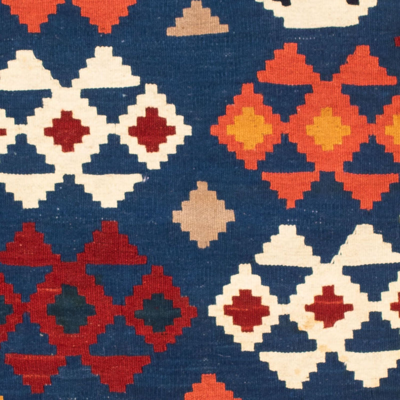 Alfombra Kelim - Oriental cuadrado  - 104 x 102 cm - azul oscuro