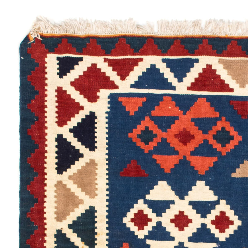 Alfombra Kelim - Oriental cuadrado  - 104 x 102 cm - azul oscuro