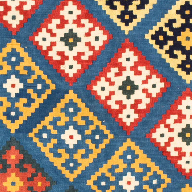 Alfombra Kelim - Oriental cuadrado  - 103 x 93 cm - azul claro