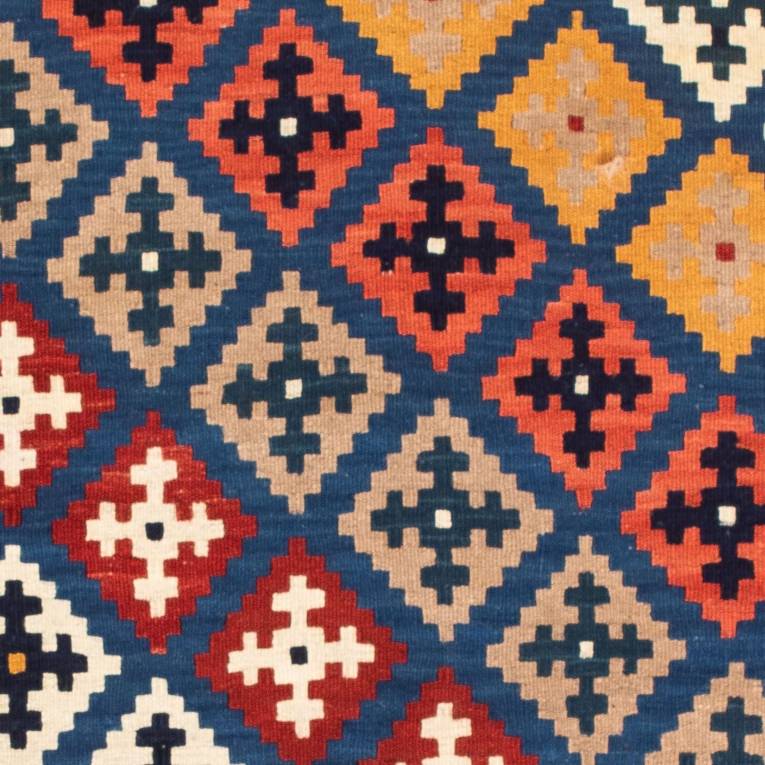 Alfombra Kelim - Oriental cuadrado  - 103 x 97 cm - azul oscuro