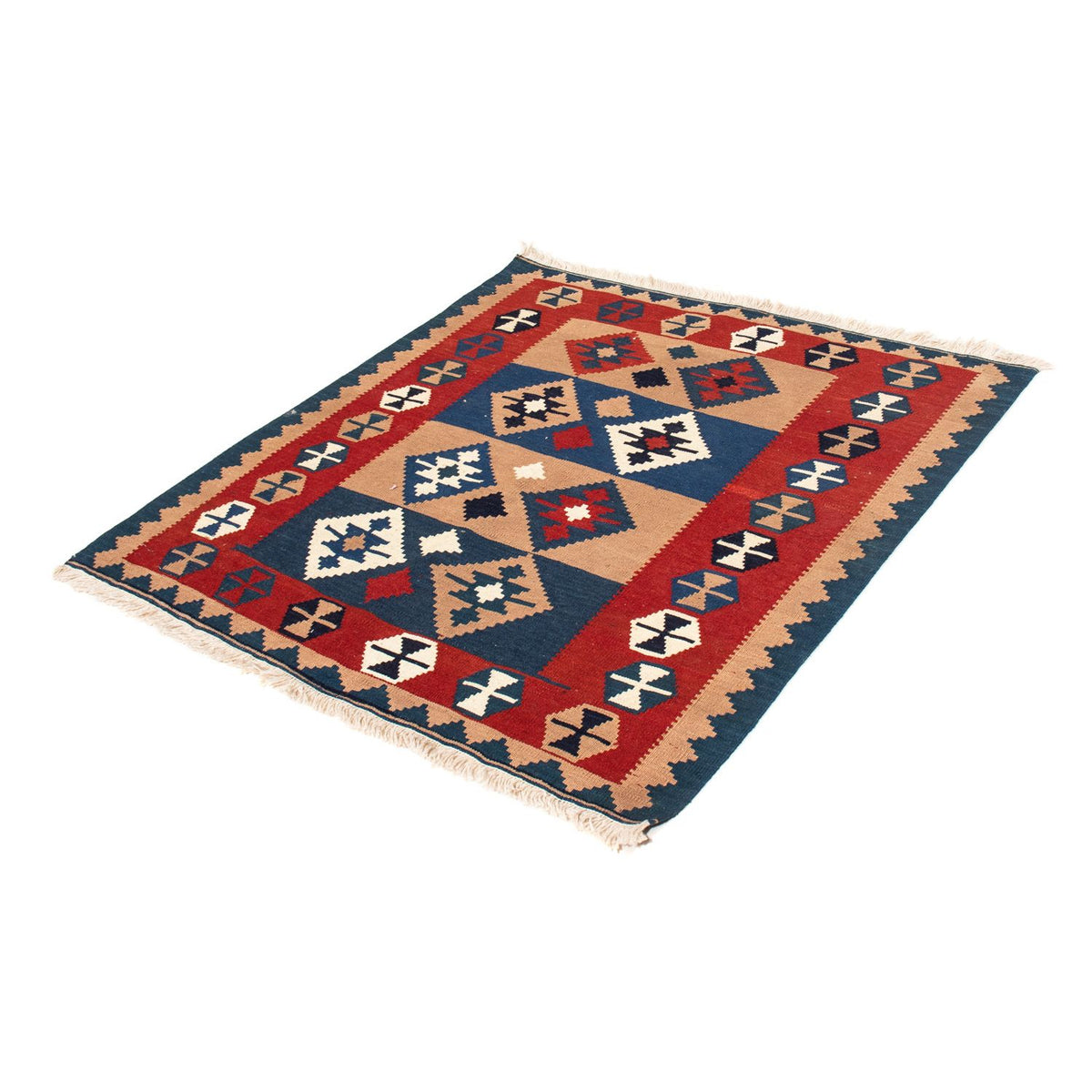 Alfombra Kelim - Oriental cuadrado  - 100 x 97 cm - multicolor