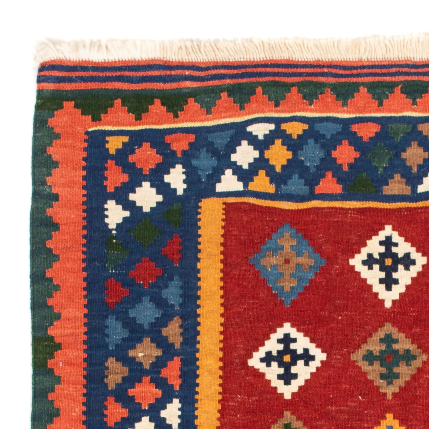 Alfombra Kelim - Oriental cuadrado  - 104 x 101 cm - rojo oscuro