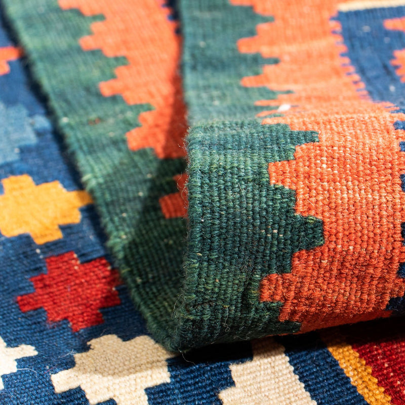 Alfombra Kelim - Oriental cuadrado  - 104 x 101 cm - rojo oscuro