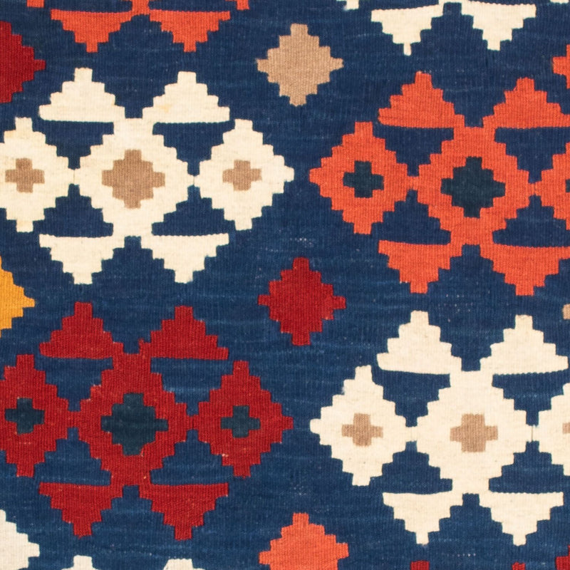 Alfombra Kelim - Oriental cuadrado  - 103 x 100 cm - azul oscuro