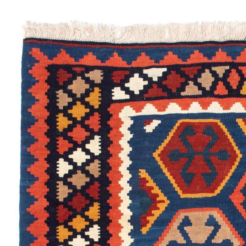 Alfombra Kelim - Oriental cuadrado  - 102 x 100 cm - azul