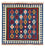 Alfombra Kelim - Oriental cuadrado  - 103 x 100 cm - azul oscuro