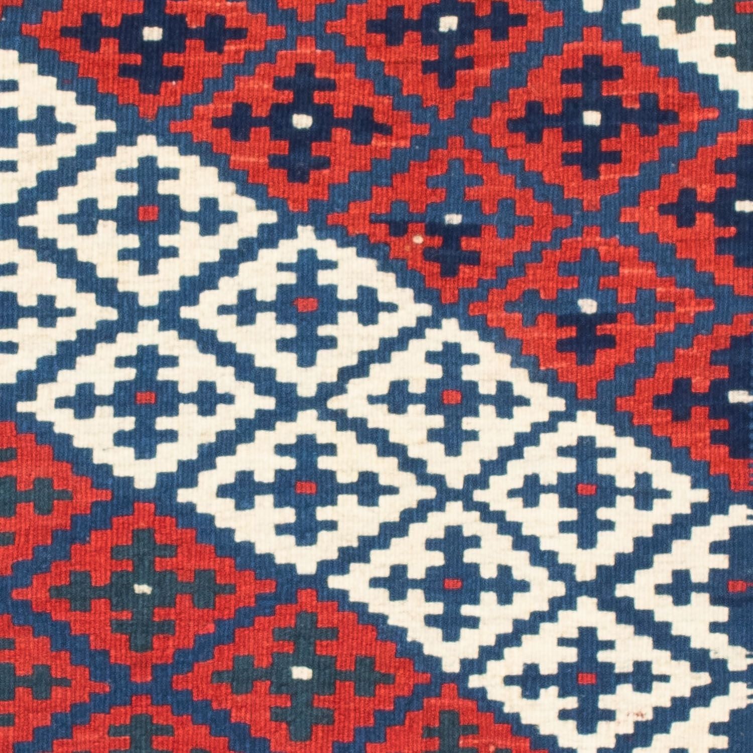Alfombra Kelim - Oriental cuadrado  - 100 x 95 cm - azul oscuro