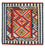 Alfombra Kelim - Oriental cuadrado  - 107 x 103 cm - rojo
