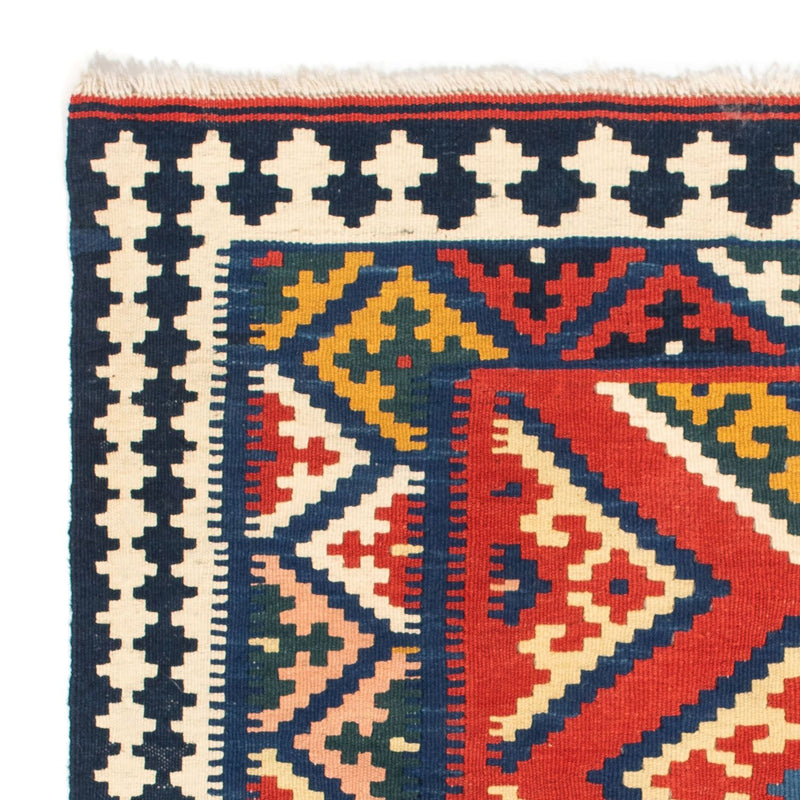 Alfombra Kelim - Oriental cuadrado  - 107 x 103 cm - rojo