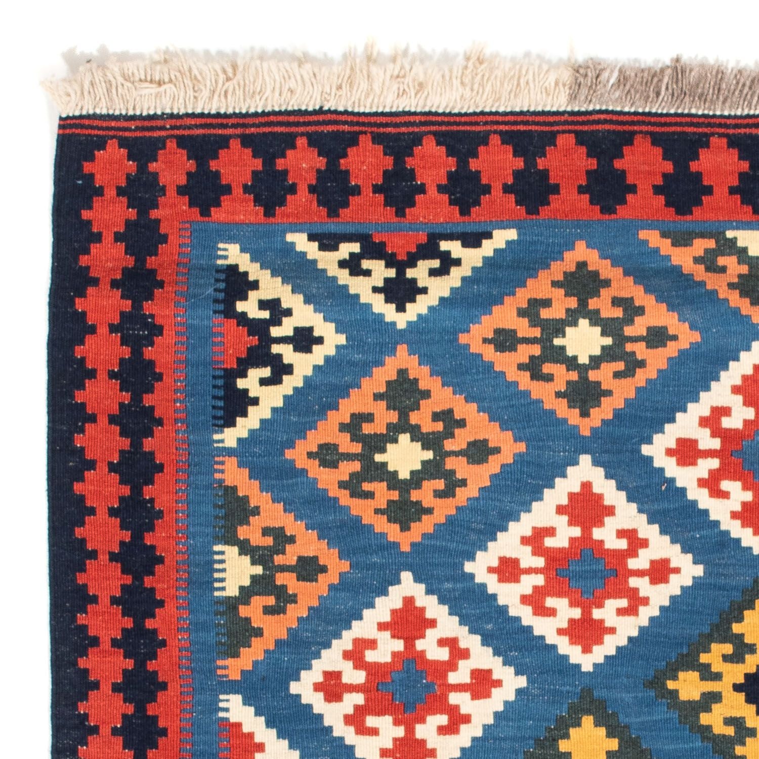 Alfombra Kelim - Oriental cuadrado  - 110 x 107 cm - azul
