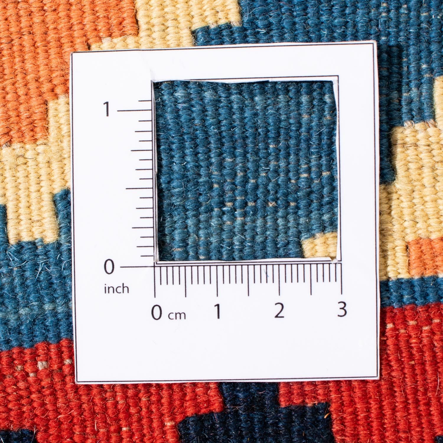 Alfombra Kelim - Oriental cuadrado  - 110 x 107 cm - azul
