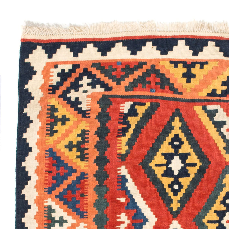 Alfombra Kelim - Oriental cuadrado  - 108 x 104 cm - naranja