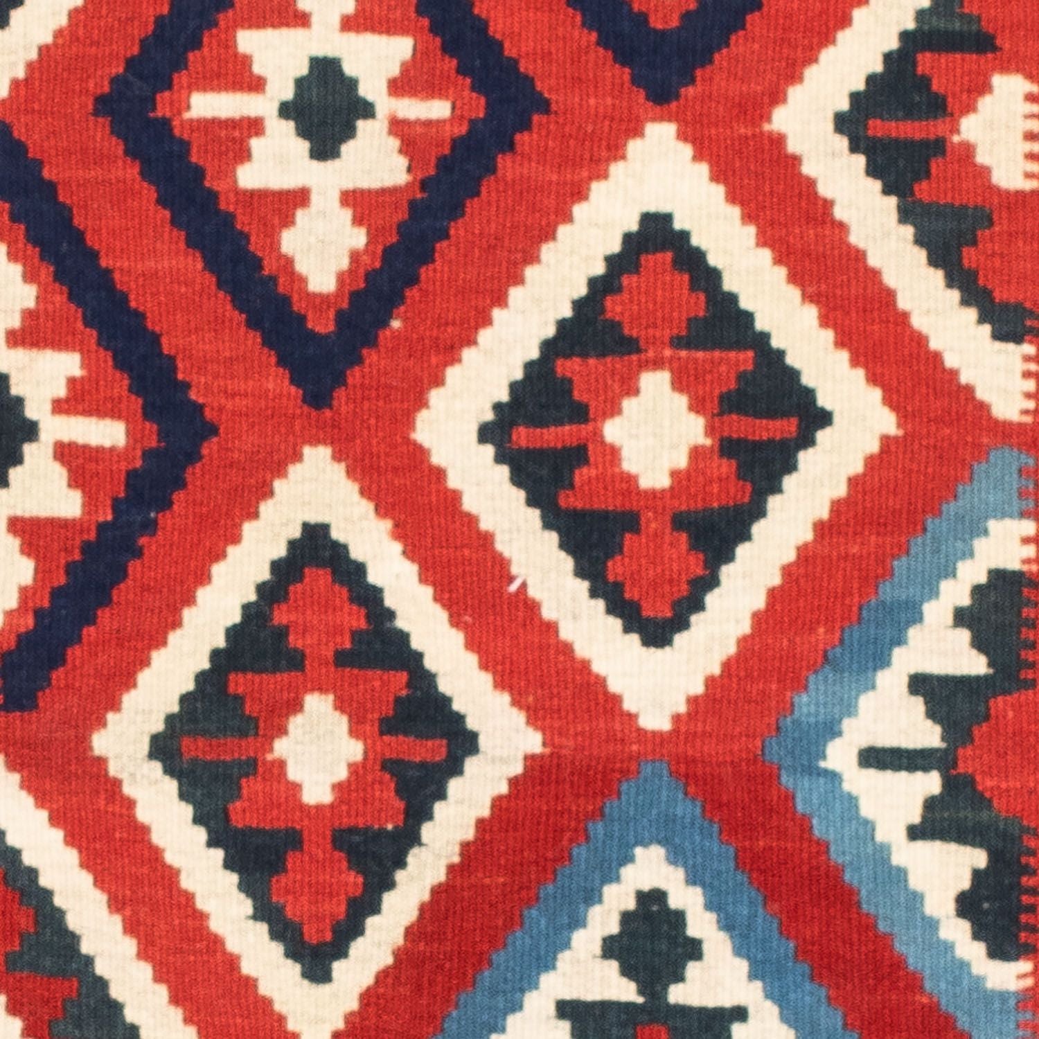 Alfombra Kelim - Oriental cuadrado  - 104 x 102 cm - rojo oscuro