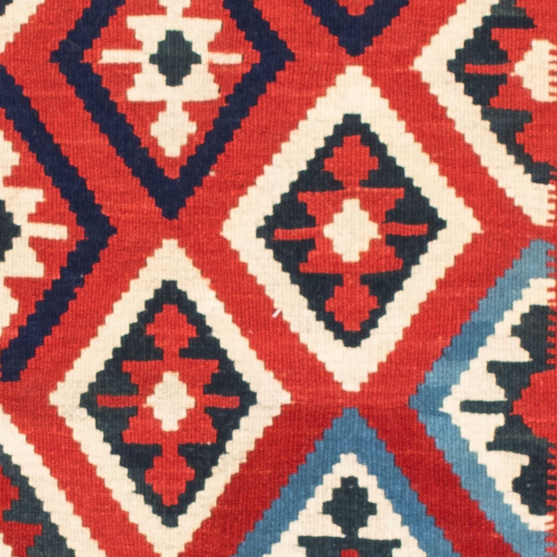 Alfombra Kelim - Oriental cuadrado  - 104 x 102 cm - rojo oscuro