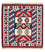 Alfombra Kelim - Oriental cuadrado  - 105 x 102 cm - azul oscuro