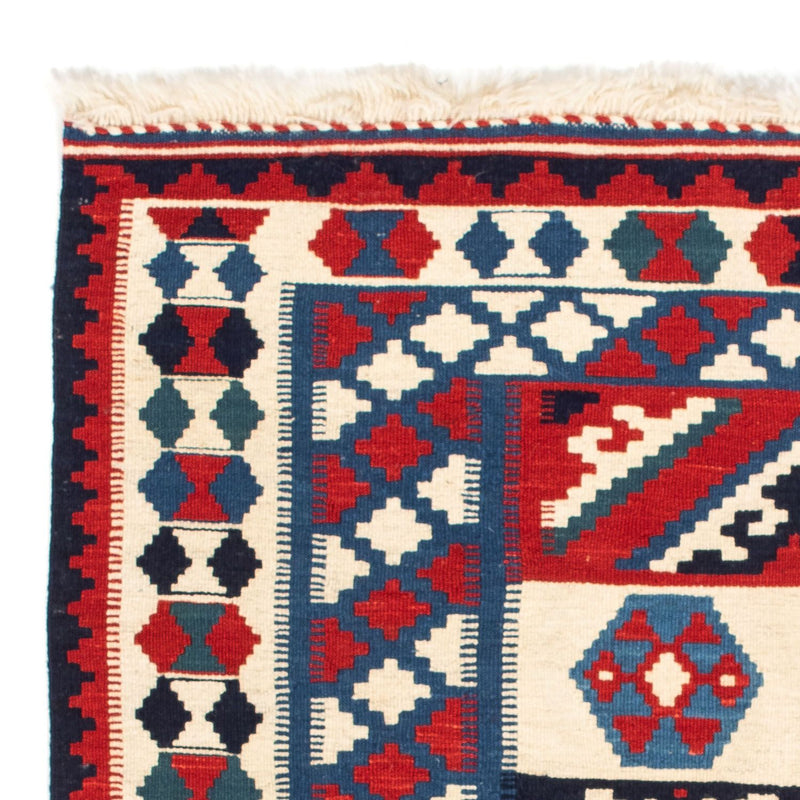 Alfombra Kelim - Oriental cuadrado  - 105 x 102 cm - azul oscuro