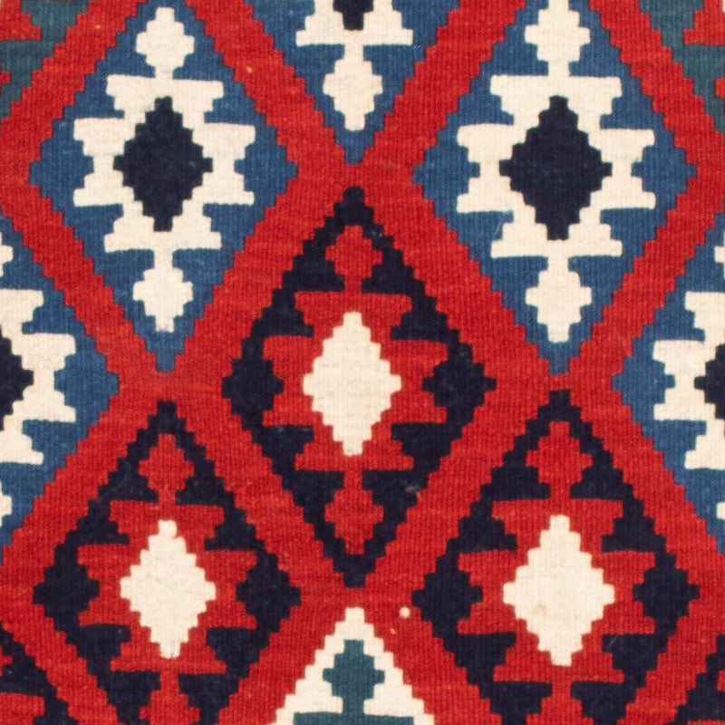 Alfombra Kelim - Oriental cuadrado  - 106 x 103 cm - rojo oscuro
