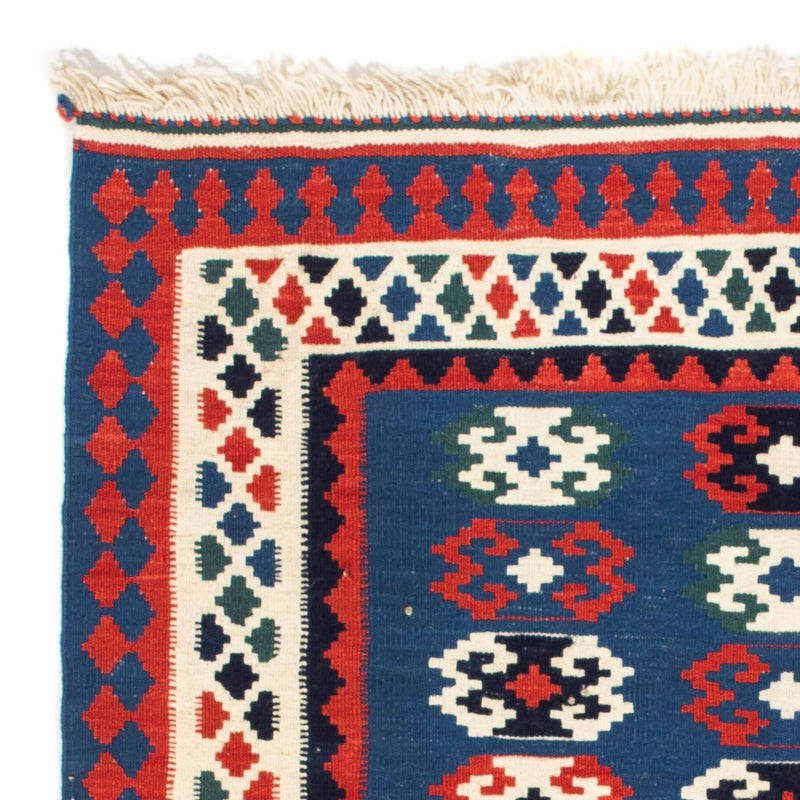 Alfombra Kelim - Oriental cuadrado  - 100 x 98 cm - azul oscuro