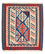 Alfombra Kelim - Oriental cuadrado  - 125 x 110 cm - azul