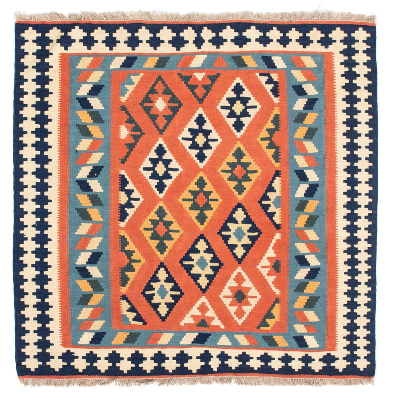 Alfombra Kelim - Oriental cuadrado  - 104 x 104 cm - óxido