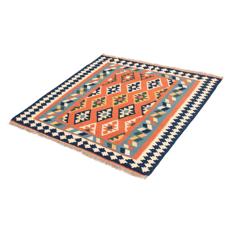 Alfombra Kelim - Oriental cuadrado  - 104 x 104 cm - óxido