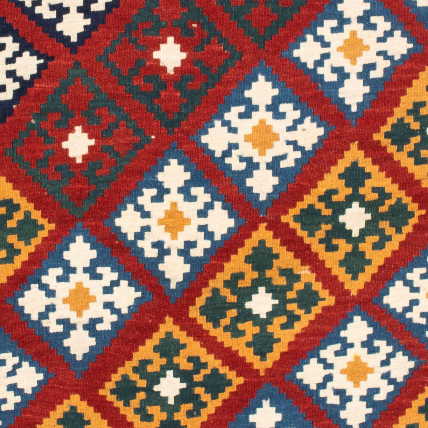Alfombra Kelim - Oriental cuadrado  - 100 x 97 cm - rojo oscuro