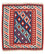 Alfombra Kelim - Oriental cuadrado  - 104 x 100 cm - azul oscuro