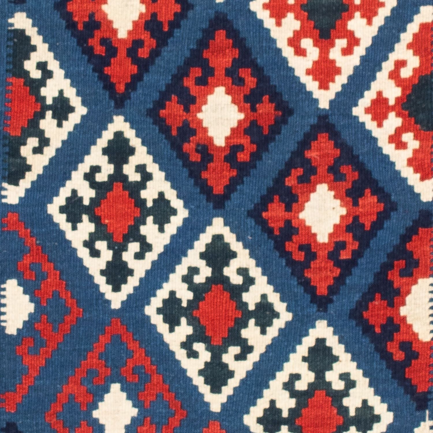 Alfombra Kelim - Oriental cuadrado  - 104 x 100 cm - azul oscuro