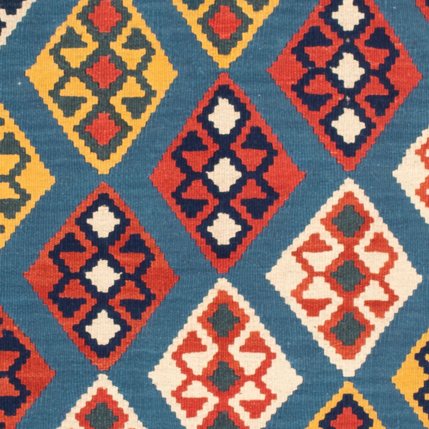 Alfombra Kelim - Oriental cuadrado  - 101 x 99 cm - azul oscuro