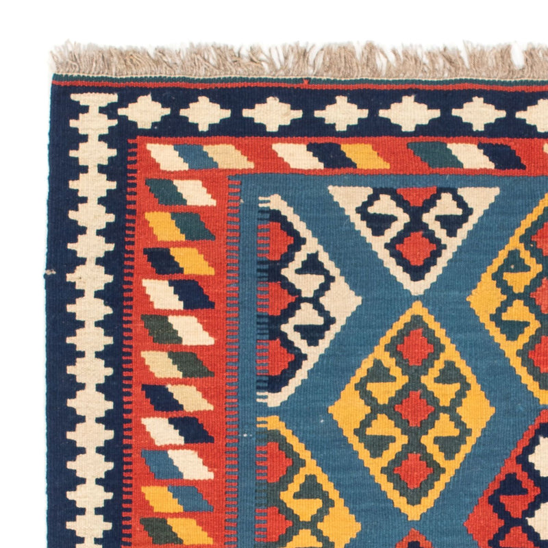 Alfombra Kelim - Oriental cuadrado  - 101 x 99 cm - azul oscuro