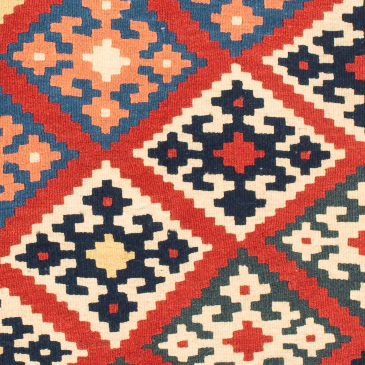 Alfombra Kelim - Oriental cuadrado  - 105 x 101 cm - rojo oscuro