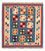 Alfombra Kelim - Oriental cuadrado  - 107 x 101 cm - azul marino