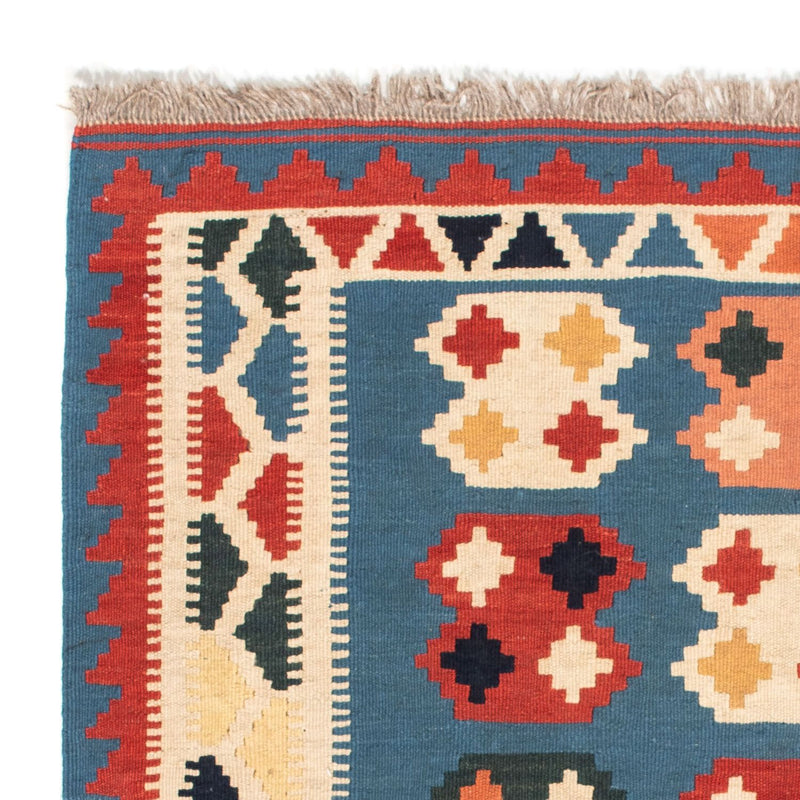 Alfombra Kelim - Oriental cuadrado  - 107 x 101 cm - azul marino