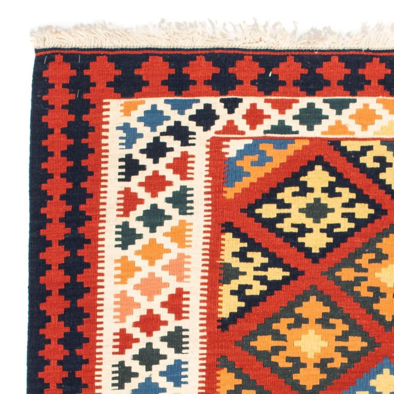 Alfombra Kelim - Oriental cuadrado  - 101 x 93 cm - rojo oscuro