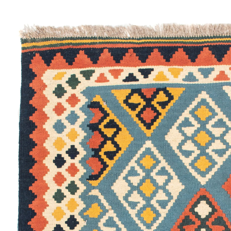 Alfombra Kelim - Oriental cuadrado  - 100 x 98 cm - azul claro
