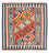 Alfombra Kelim - Oriental cuadrado  - 106 x 106 cm - naranja