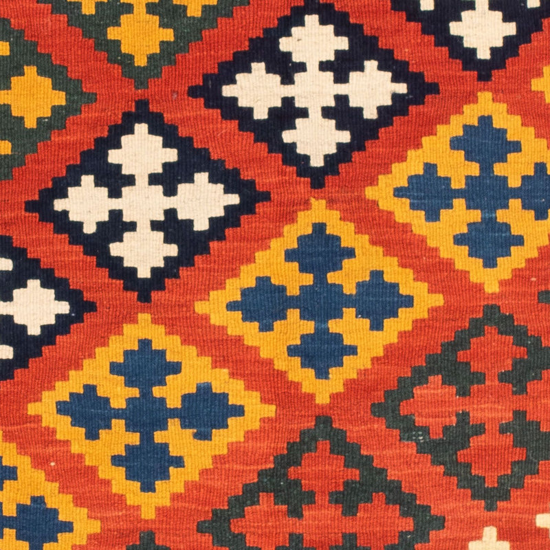 Alfombra Kelim - Oriental cuadrado  - 107 x 105 cm - rojo