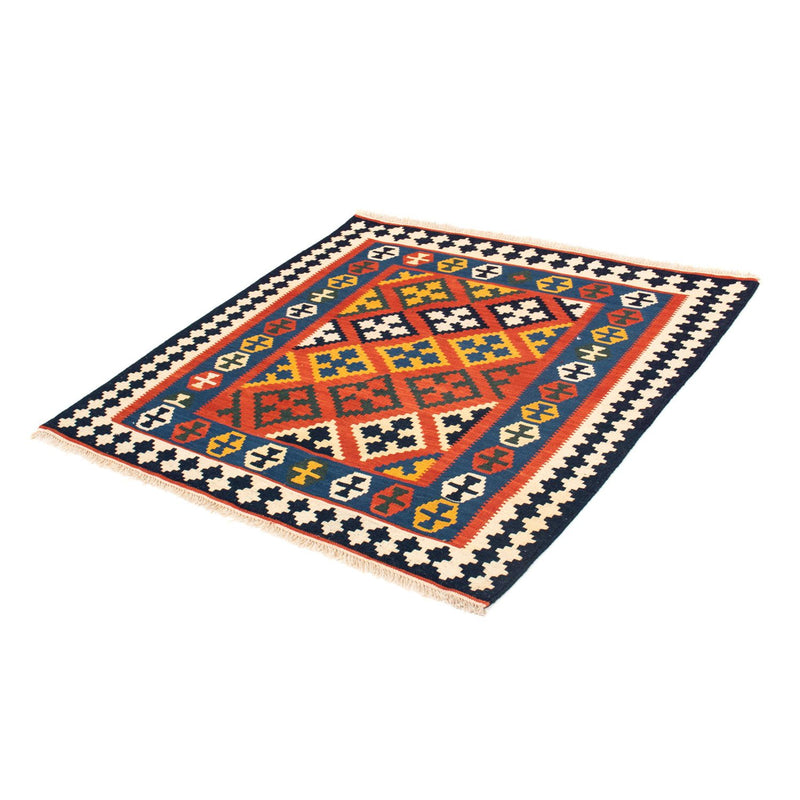 Alfombra Kelim - Oriental cuadrado  - 107 x 105 cm - rojo