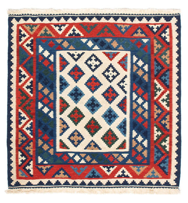 Alfombra Kelim - Oriental cuadrado  - 104 x 102 cm - multicolor