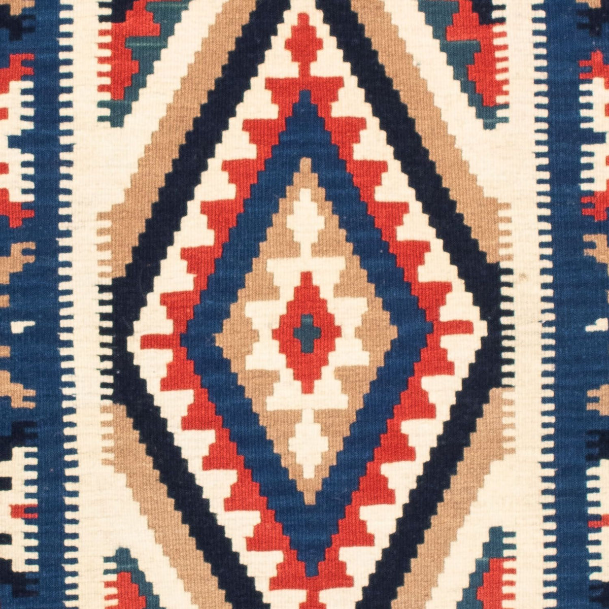 Alfombra Kelim - Oriental cuadrado  - 106 x 100 cm - multicolor