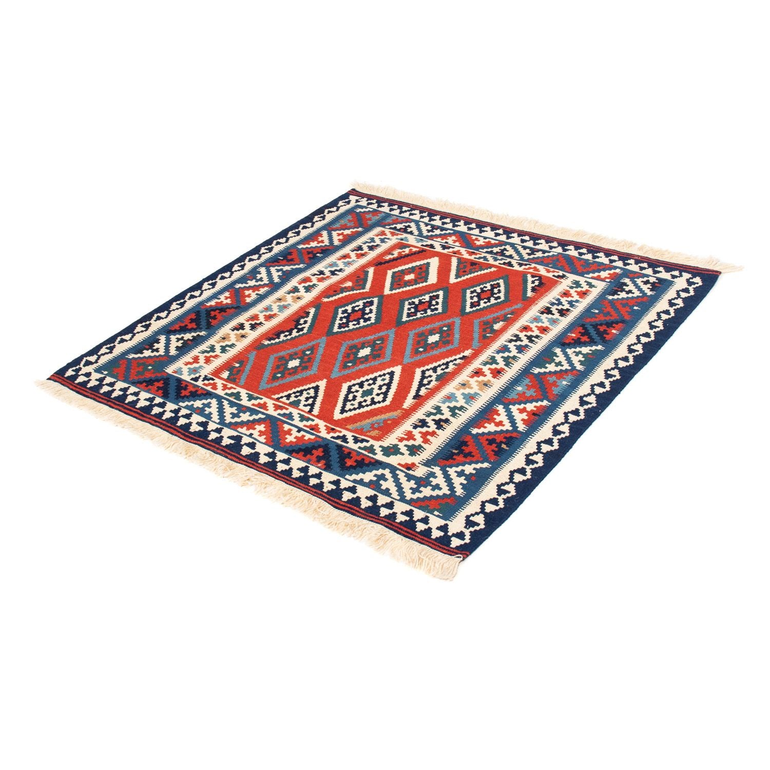 Alfombra Kelim - Oriental cuadrado  - 103 x 101 cm - multicolor