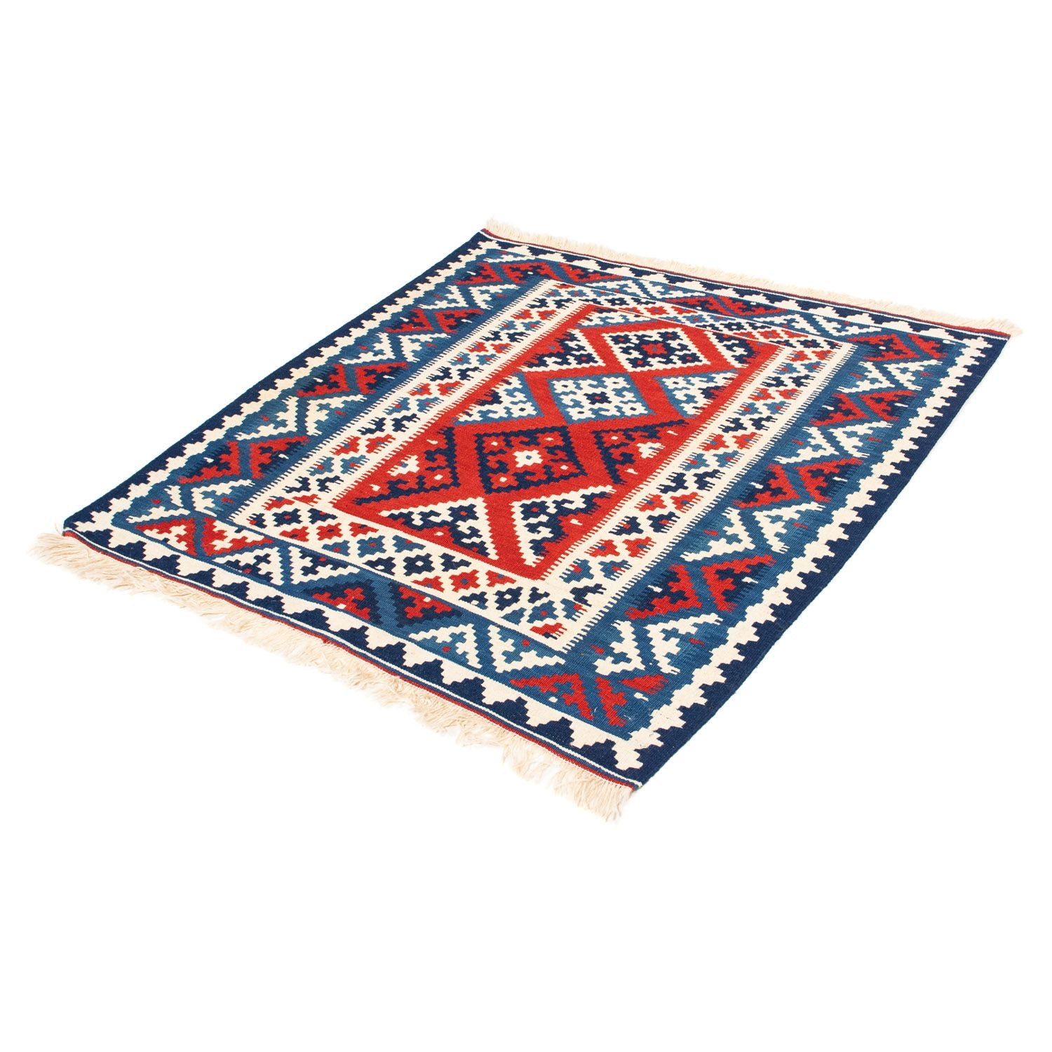 Alfombra Kelim - Oriental cuadrado  - 103 x 103 cm - multicolor