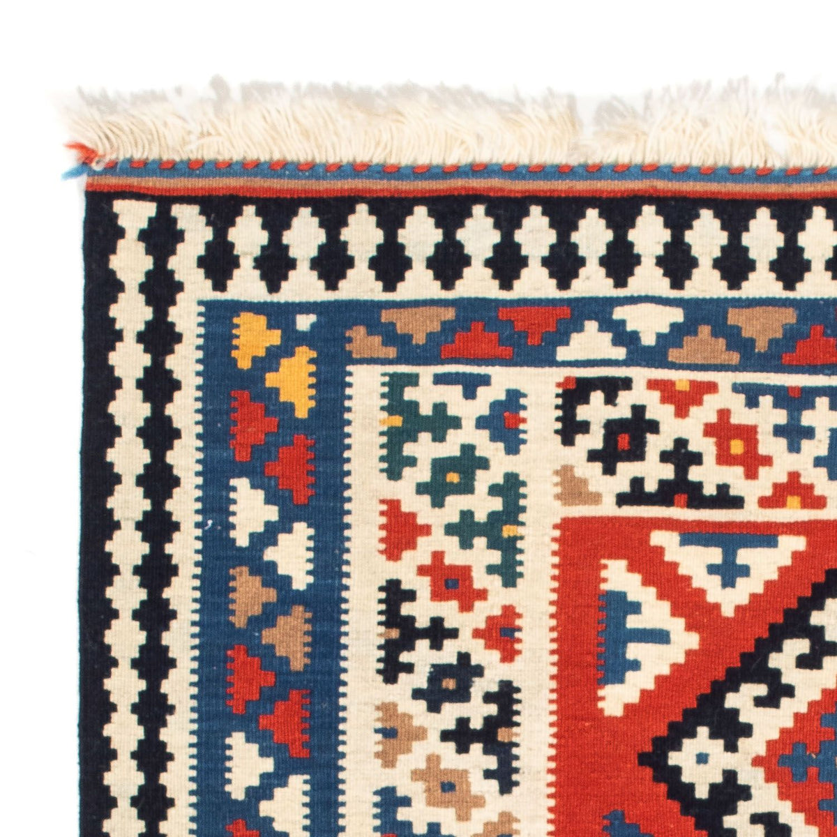 Alfombra Kelim - Oriental cuadrado  - 106 x 100 cm - multicolor