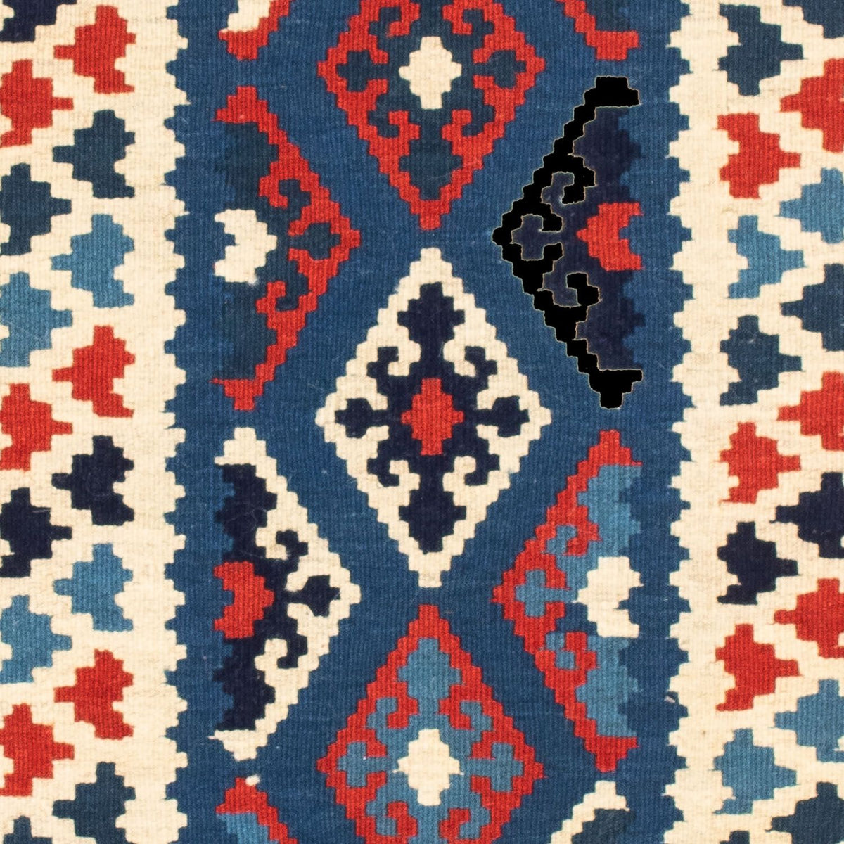 Alfombra Kelim - Oriental cuadrado  - 102 x 102 cm - multicolor