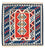 Alfombra Kelim - Oriental cuadrado  - 103 x 103 cm - multicolor