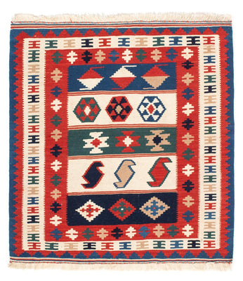 Alfombra Kelim - Oriental cuadrado  - 106 x 100 cm - multicolor