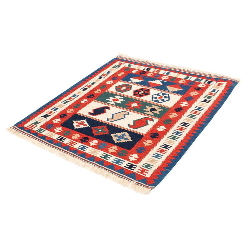 Alfombra Kelim - Oriental cuadrado  - 106 x 100 cm - multicolor