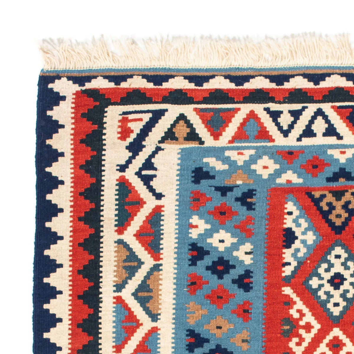 Alfombra Kelim - Oriental cuadrado  - 104 x 100 cm - multicolor