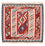 Alfombra Kelim - Oriental cuadrado  - 108 x 105 cm - rojo